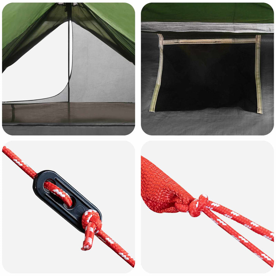 Backpacking Tent Groen 222 x 85 x 125 cm