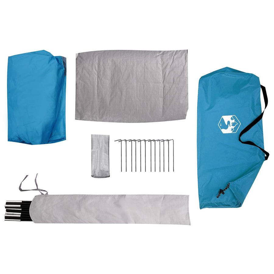 Backpacking Tent Blauw 222 x 85 x 125 cm
