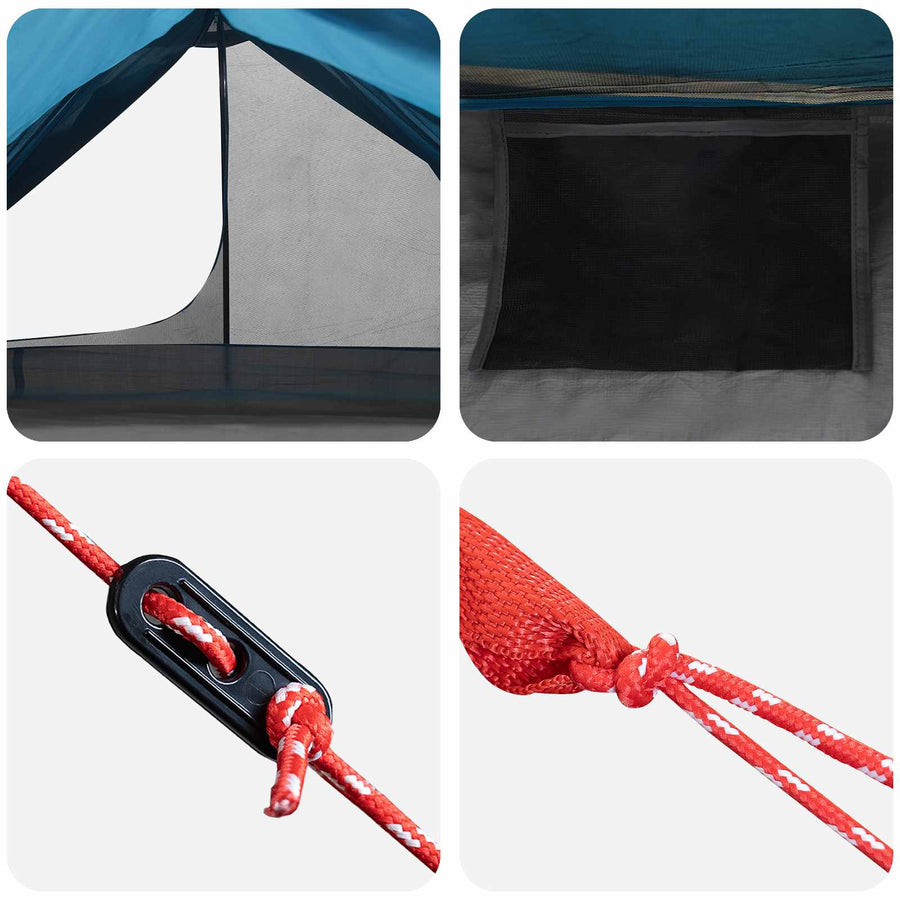 Backpacking Tent Blauw 222 x 85 x 125 cm
