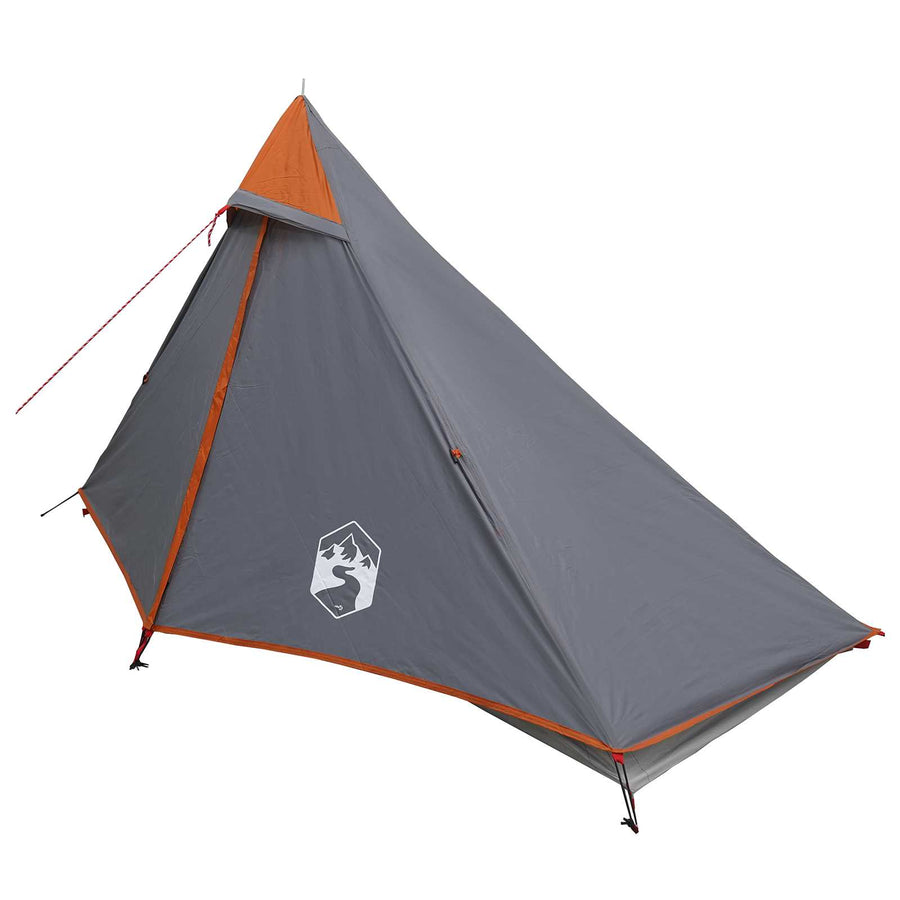 Backpacking Tent Grijs en Oranje 222 x 85 x 125 cm