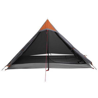 Backpacking Tent Grijs en Oranje 222 x 85 x 125 cm
