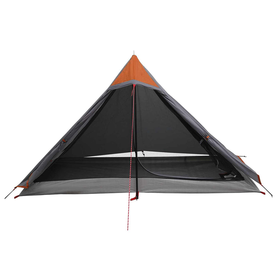 Backpacking Tent Grijs en Oranje 222 x 85 x 125 cm