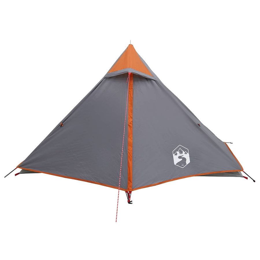 Backpacking Tent Grijs en Oranje 222 x 85 x 125 cm