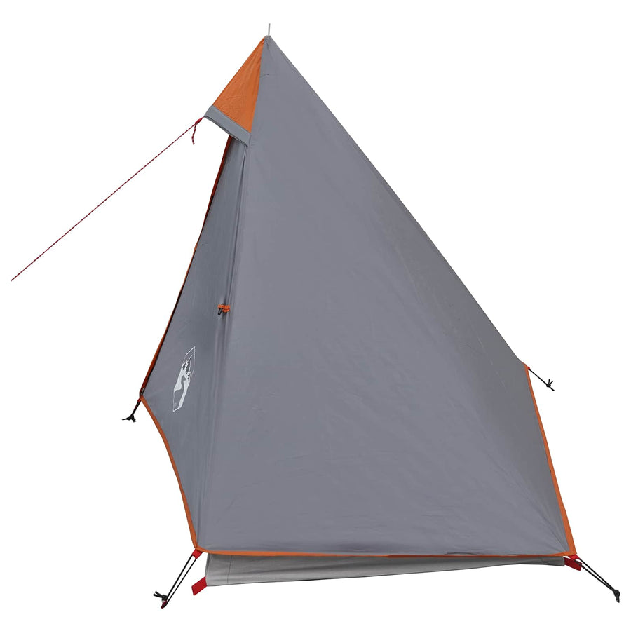 Backpacking Tent Grijs en Oranje 222 x 85 x 125 cm