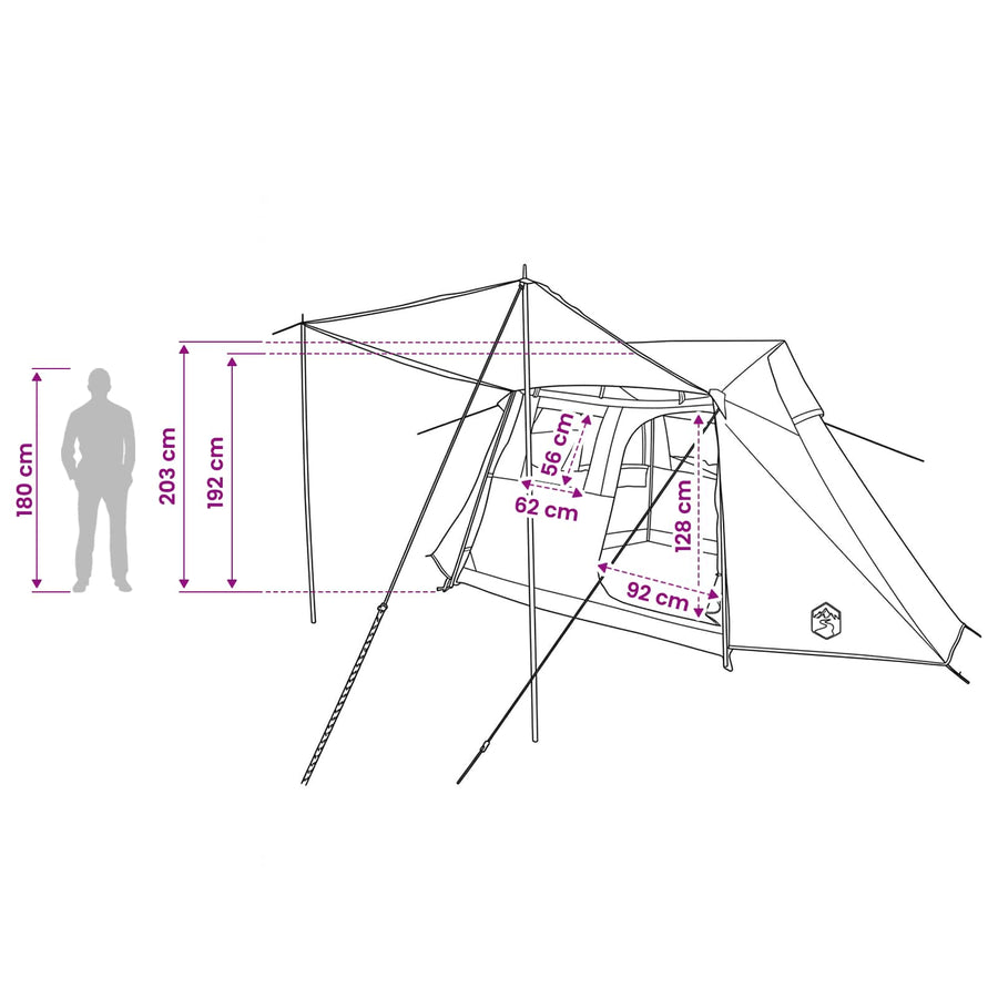 Tunneltent Groen 475 x 220 x 192 cm
