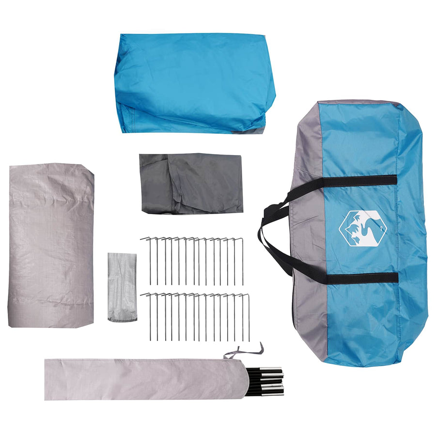 Tunneltent Blauw 400 x 278 x 182 cm
