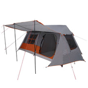 Tunneltent 400x278x182 cm grijs oranje