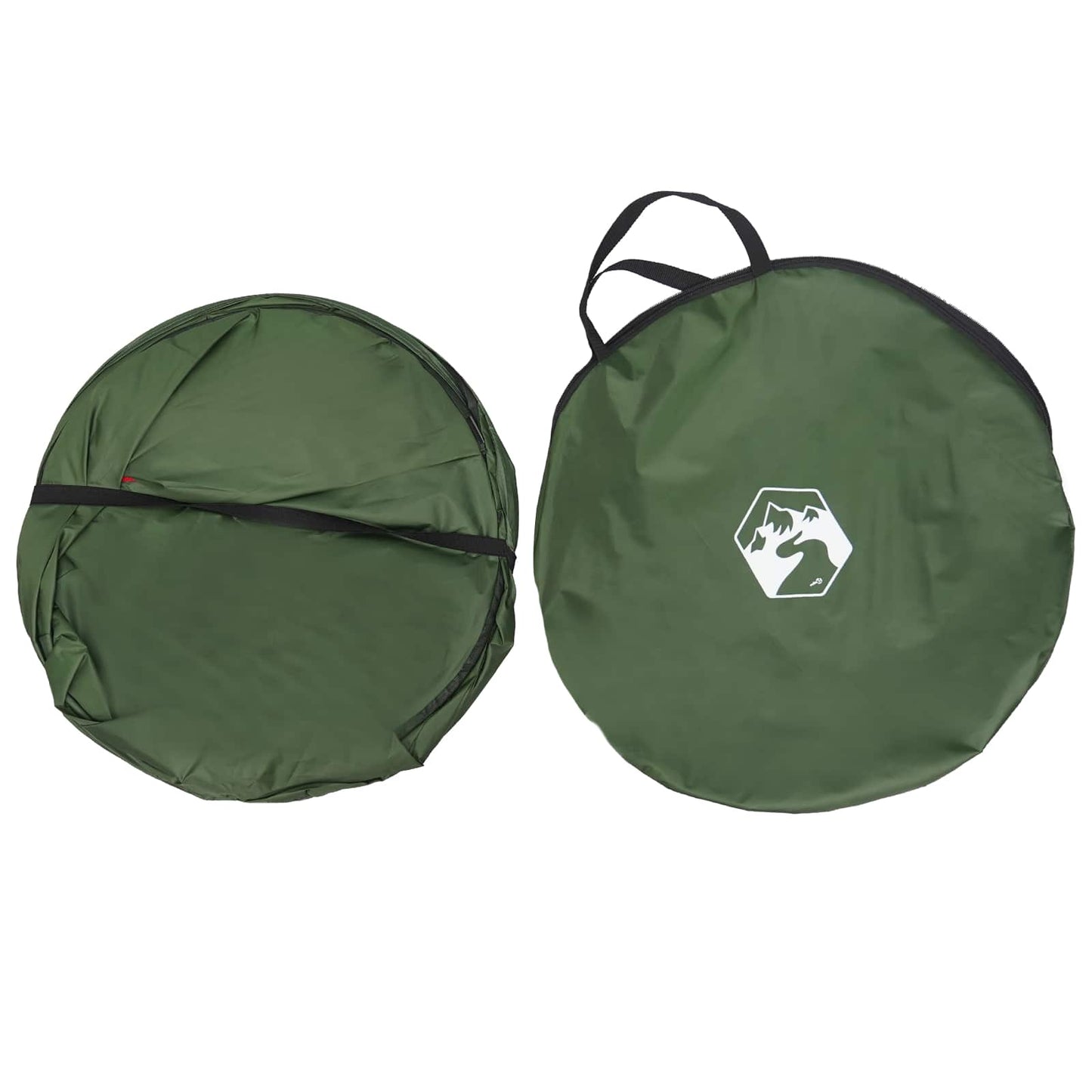 Pop-up Toilet Tent met Hangende Touw Groen 97 x 126 cm