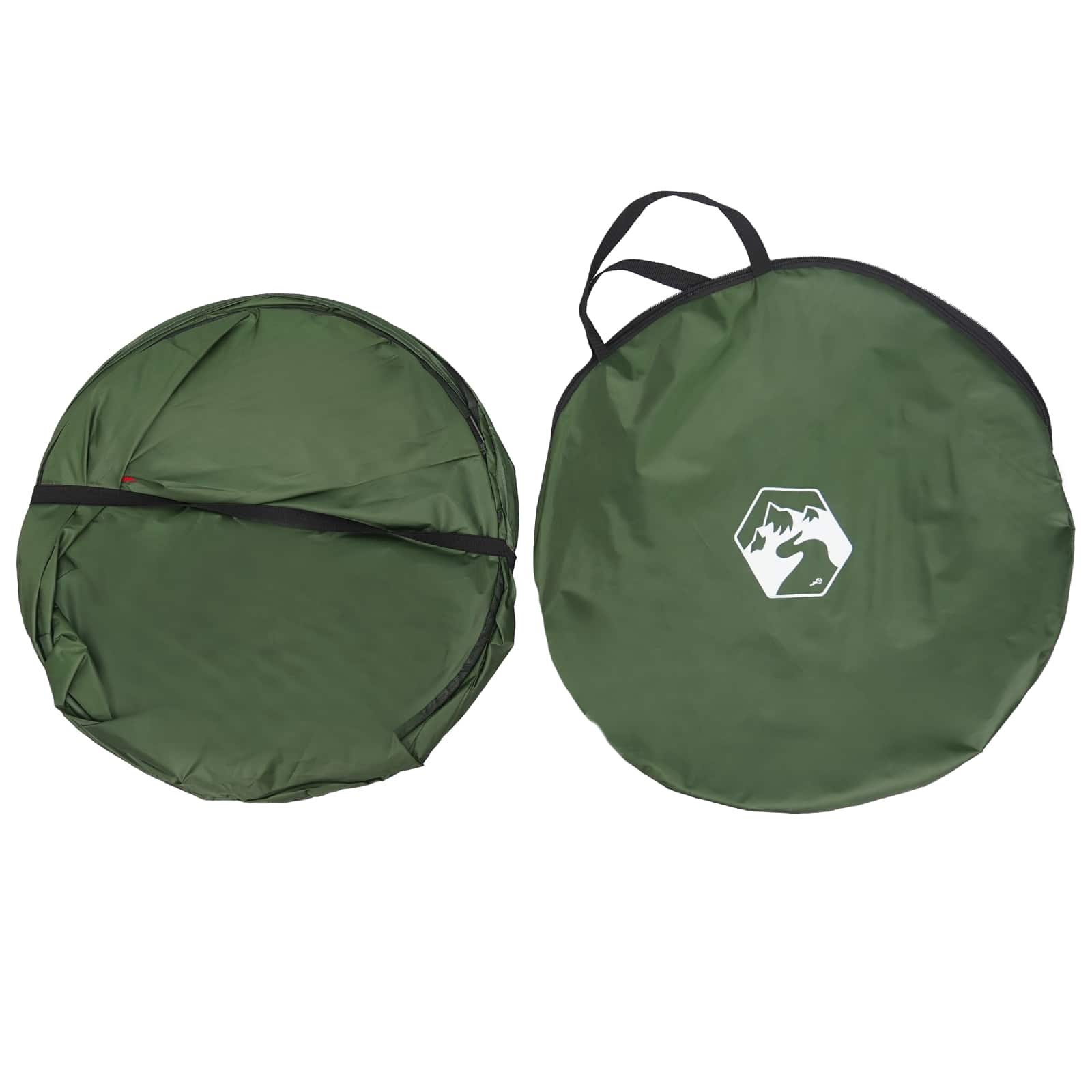 Pop-up Toilet Tent met Hangende Touw Groen 97 x 126 cm