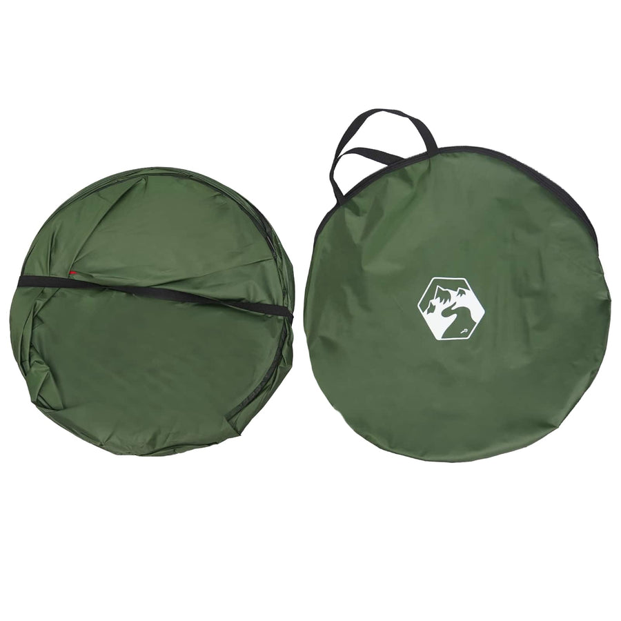 Pop-up Toilet Tent met Hangende Touw Groen 97 x 126 cm