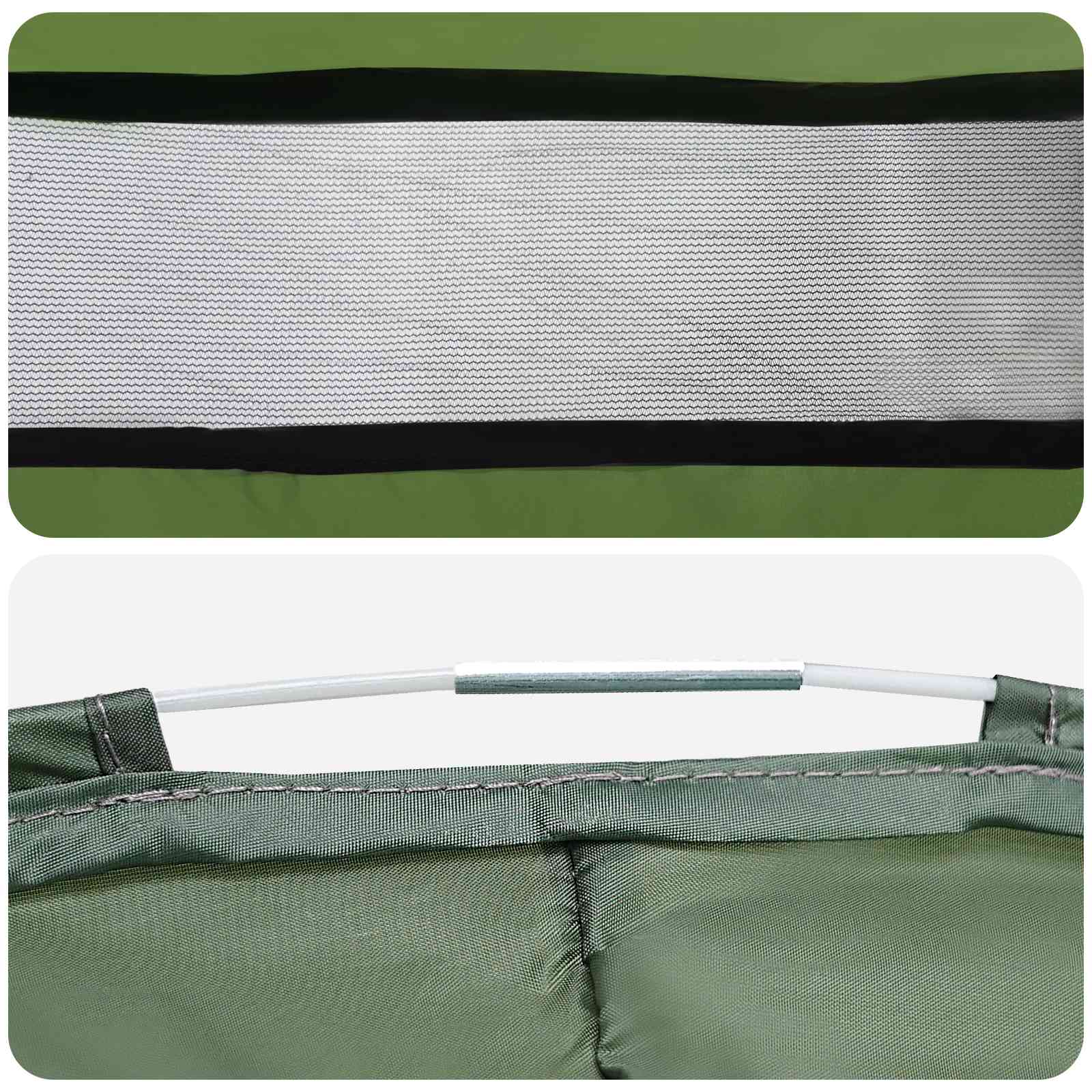 Pop-up Toilet Tent met Hangende Touw Groen 97 x 126 cm