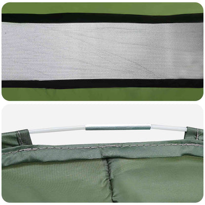 Pop-up Toilet Tent met Hangende Touw Groen 97 x 126 cm