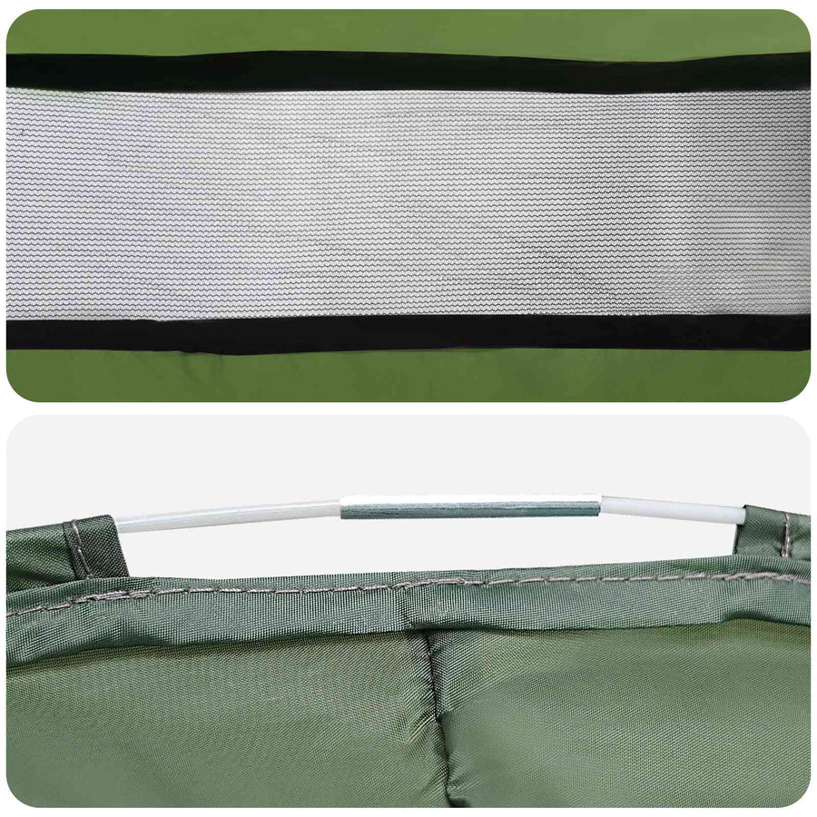 Pop-up Toilet Tent met Hangende Touw Groen 97 x 126 cm