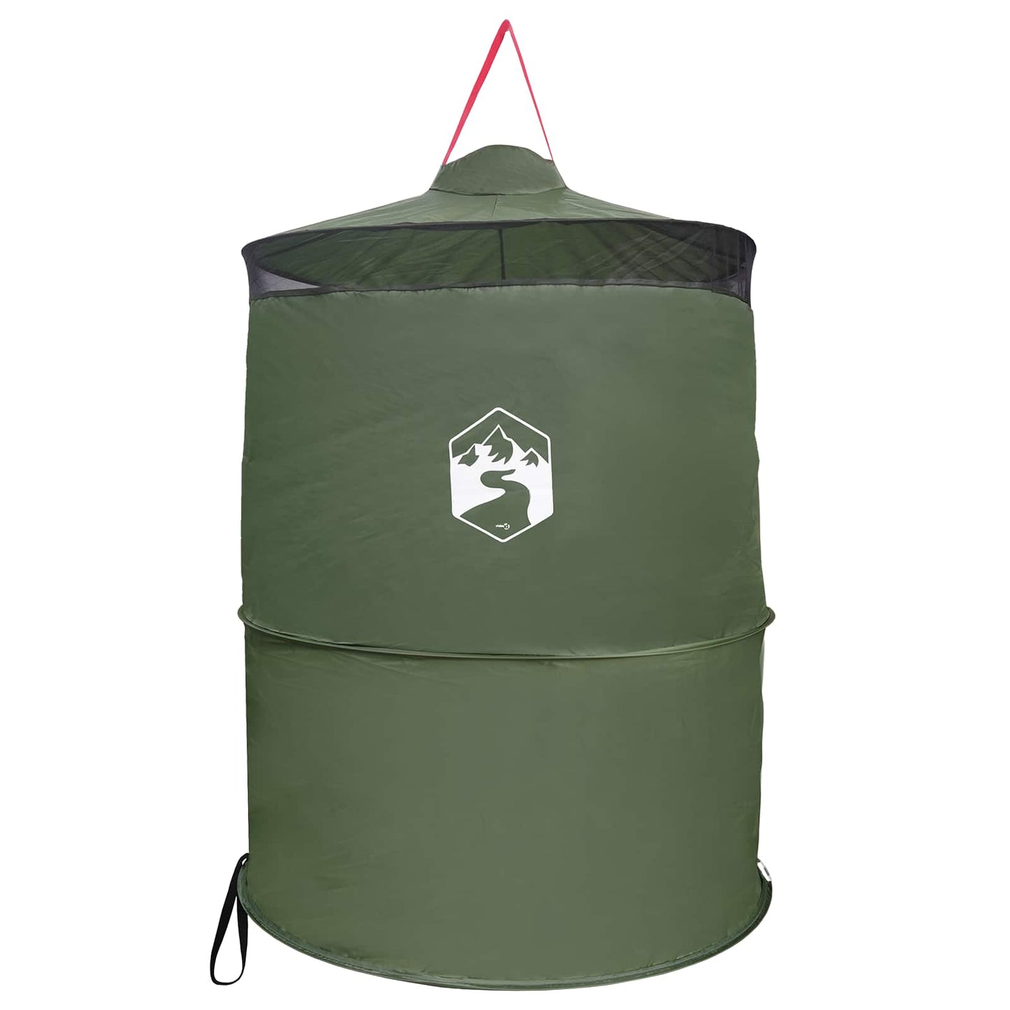Pop-up Toilet Tent met Hangende Touw Groen 97 x 126 cm