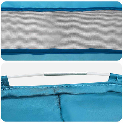 Pop-up Toilet Tent met Hangende Touw Blauw 97 x 126 cm