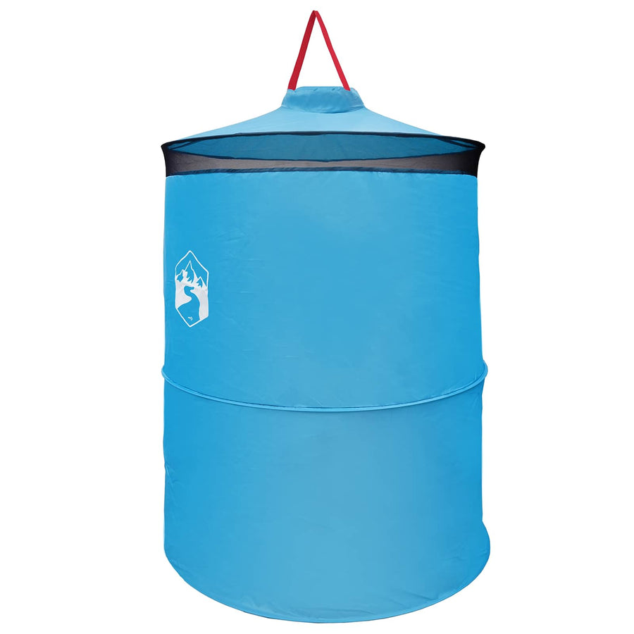 Pop-up Toilet Tent met Hangende Touw Blauw 97 x 126 cm