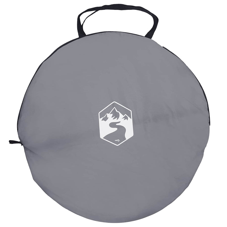 Pop-up Toilet Tent met Hangende Touw Grijs en Oranje