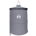 Pop-up toilet tent 97x126 cm grijs oranje