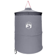 Pop-up toilet tent 97x126 cm grijs oranje