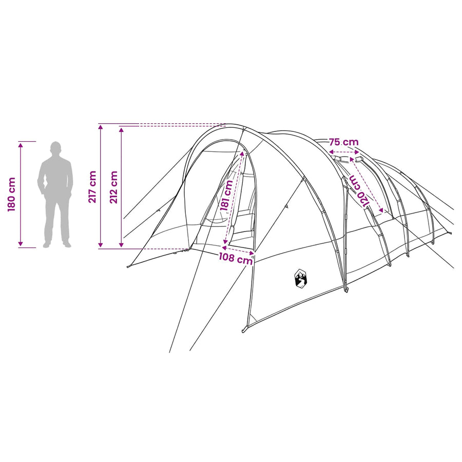 Tunneltent Blauw 560 x 395 x 212 cm