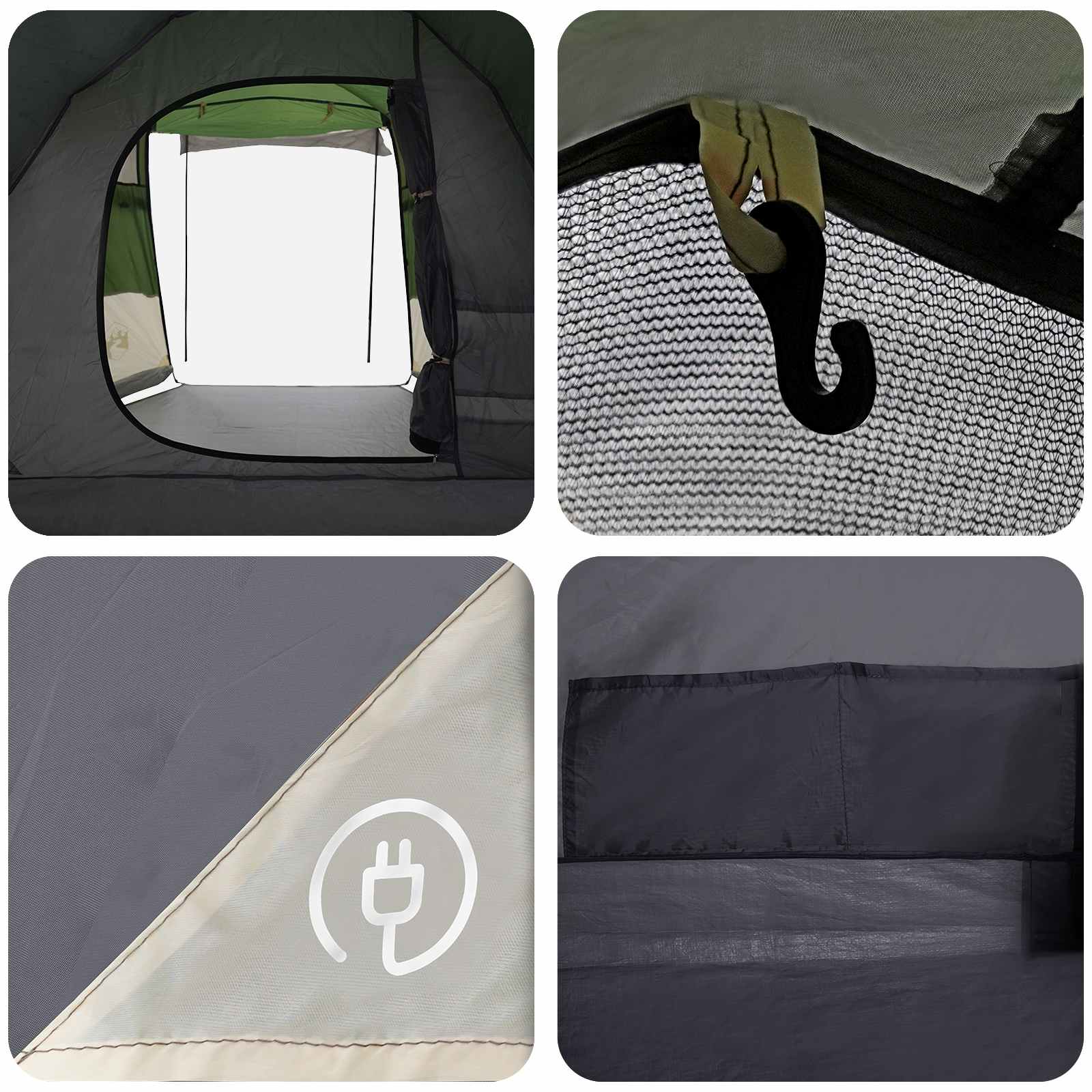 Tunneltent Groen 390 x 215 x 152 cm