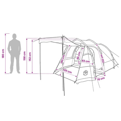 Tunneltent Groen 390 x 215 x 152 cm