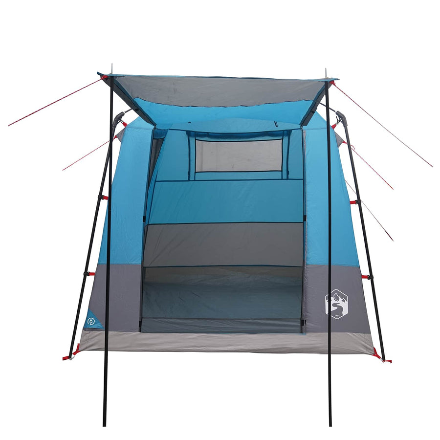 Partytent Blauw 4-persoons 185T Polyester met PU Coating