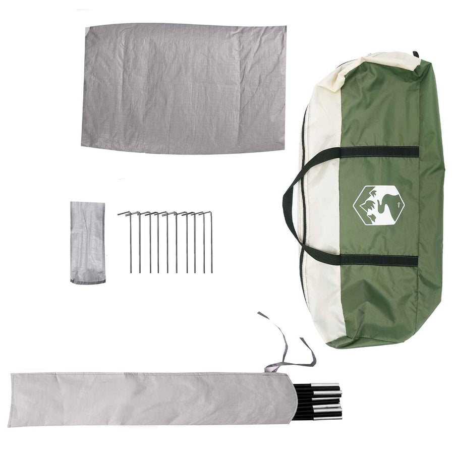 Toilet Tent Groen 10-persoons 185T Polyester met PU Coating