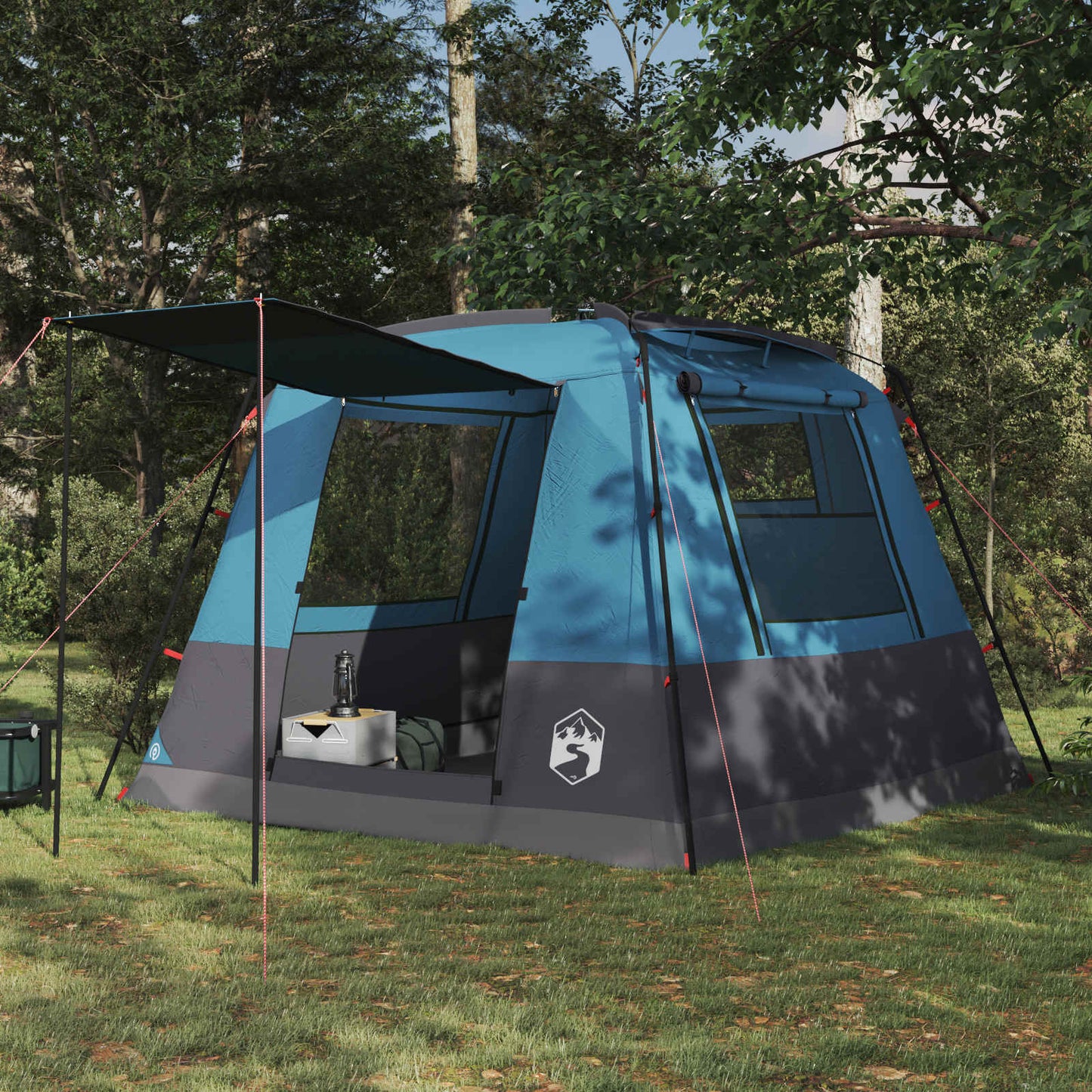 Toilet Tent Blauw 10-persoons 185T Polyester met PU Coating