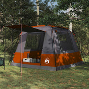 Toilettent 10-persoons 310x310x221 cm grijs oranje