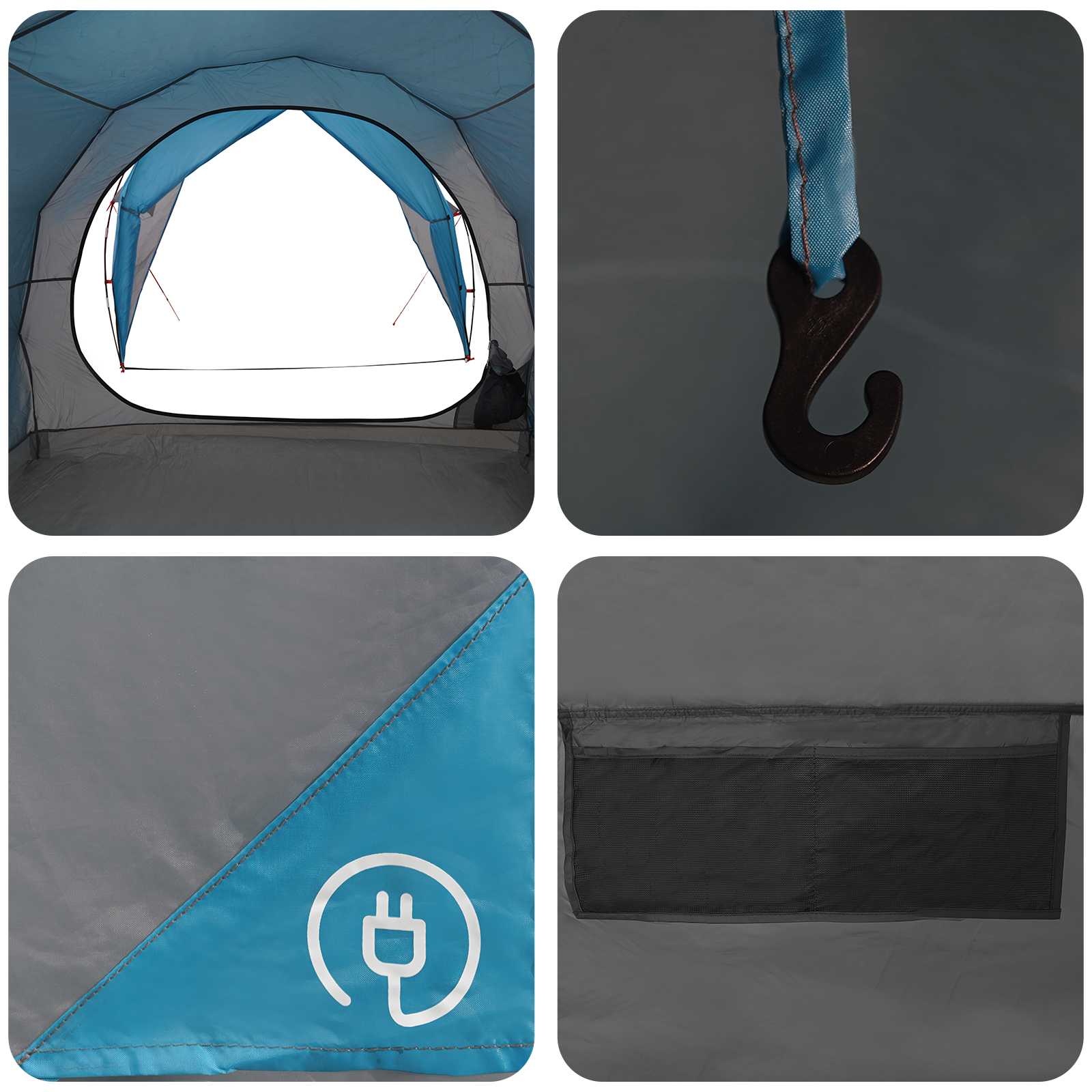Tunneltent Blauw 382 x 262 x 214 cm