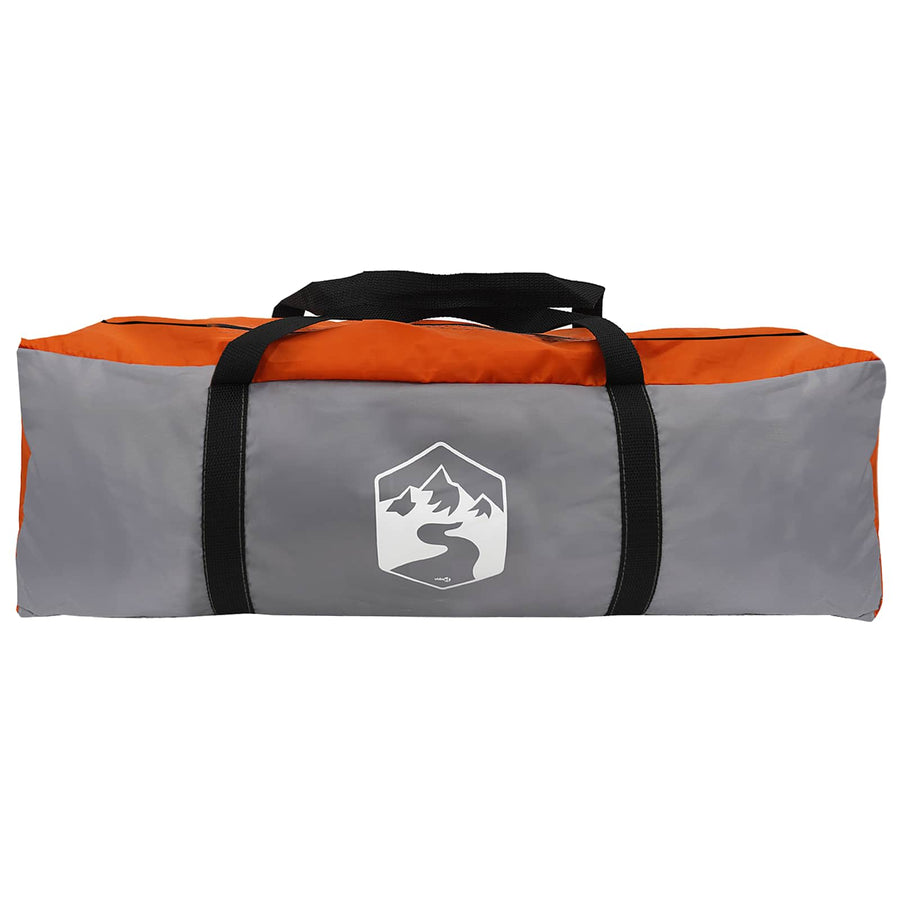 Tunneltent Grijs en Oranje 382 x 262 x 214 cm
