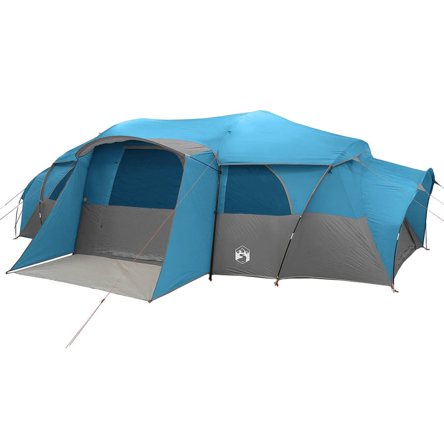 Gezinstent met regenzeil waterdicht tunnel Blauw 18-Persoon