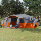 Gezinstent 18-persoons 640x435x228 cm grijs oranje