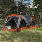 Gezinstent 550x555x208 cm grijs oranje