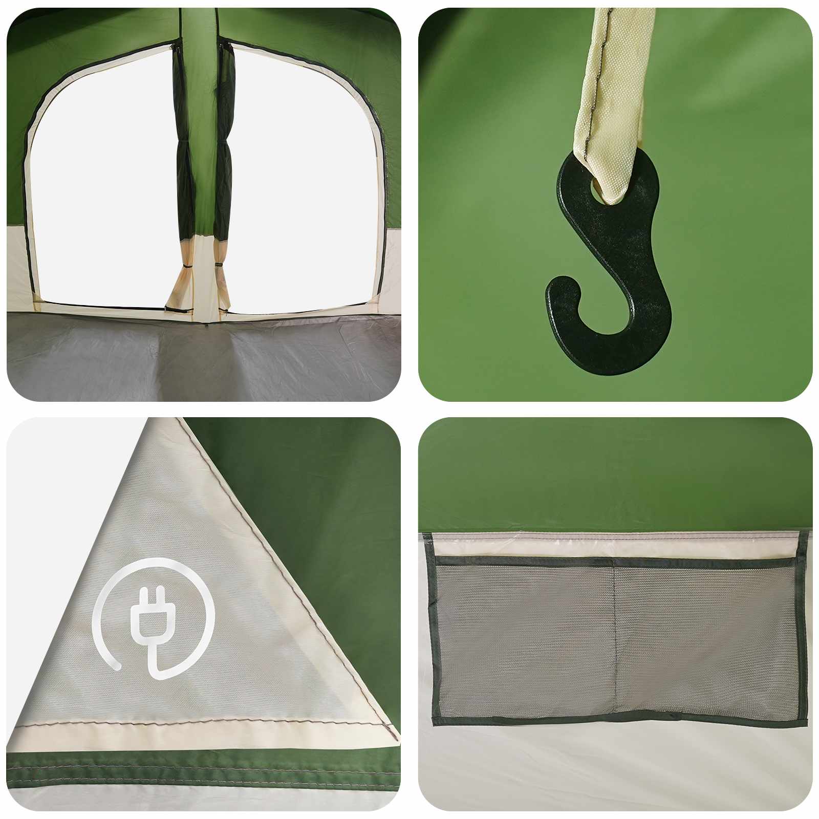 Gezinstent Groen 533 x 312 x 230 cm