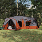 Gezinstent 610x610x210 cm grijs oranje