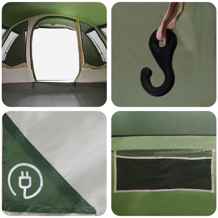 Tunneltent Groen 675 x 392 x 210 cm