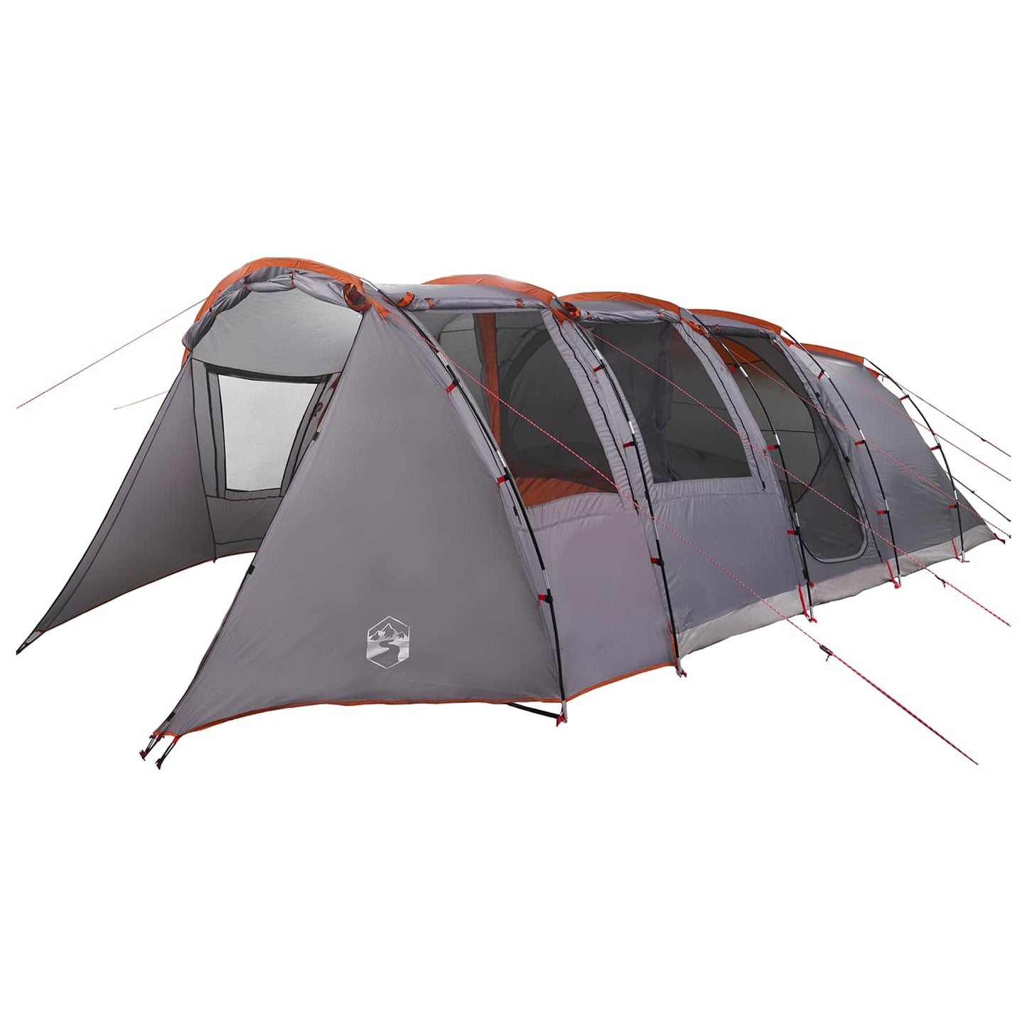 Tunneltent Grijs en Oranje 675 x 392 x 210 cm