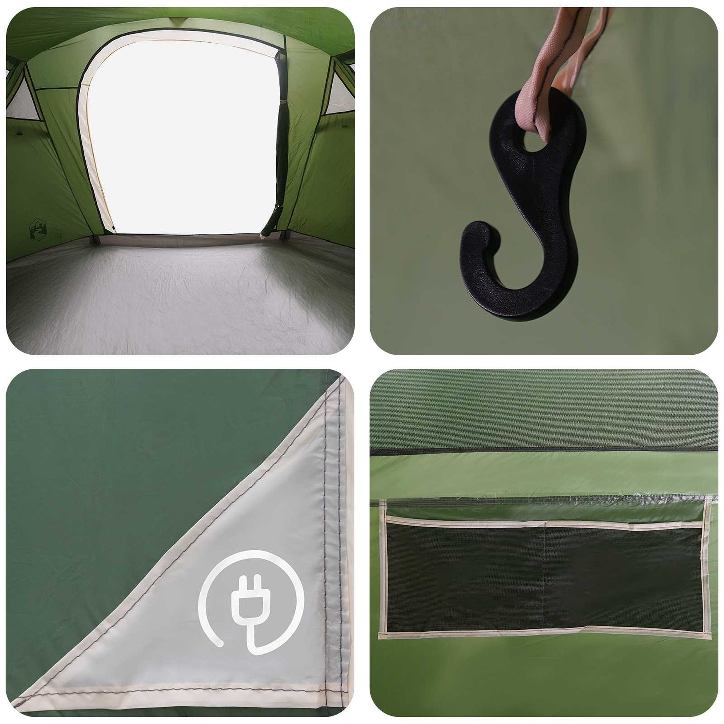 Tunneltent Groen 505 x 330 x 204 cm