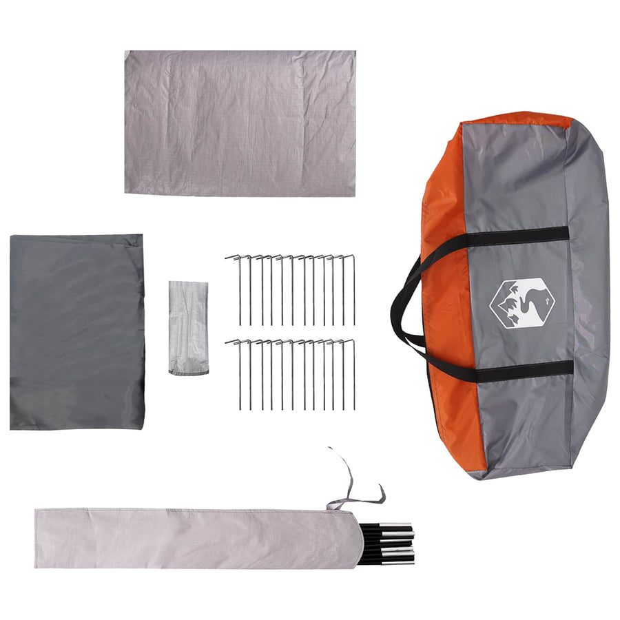 Tunneltent Grijs en Oranje 505 x 330 x 204 cm