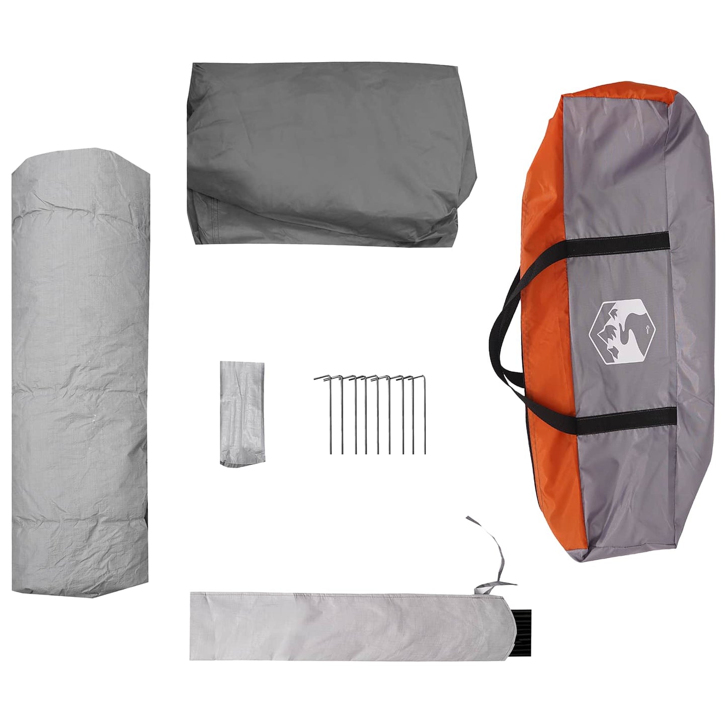 Directe Tent Grijs en Oranje 340 x 280 x 190 cm