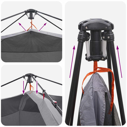 Directe Tent Grijs en Oranje 340 x 280 x 190 cm