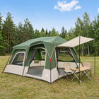 Tent 8-persoons 380x305x183 cm groen polyester