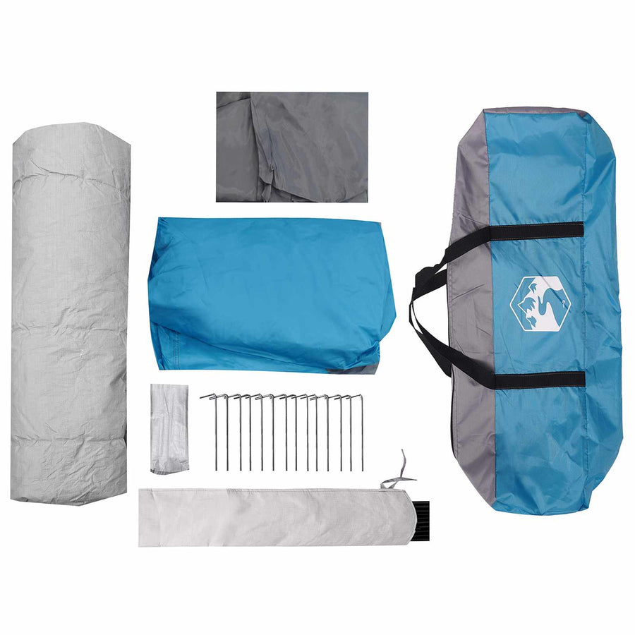 Directe Tent Blauw 8-persoons 185T Polyester met PU Coating