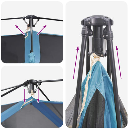 Directe Tent Blauw 8-persoons 185T Polyester met PU Coating