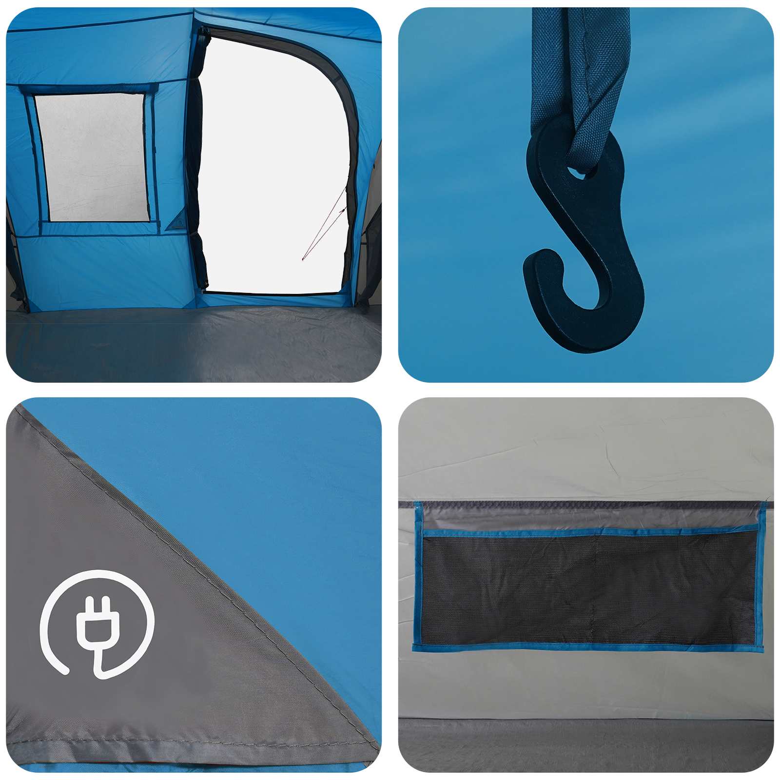 Directe Tent Blauw 524 x 232 x 192 cm