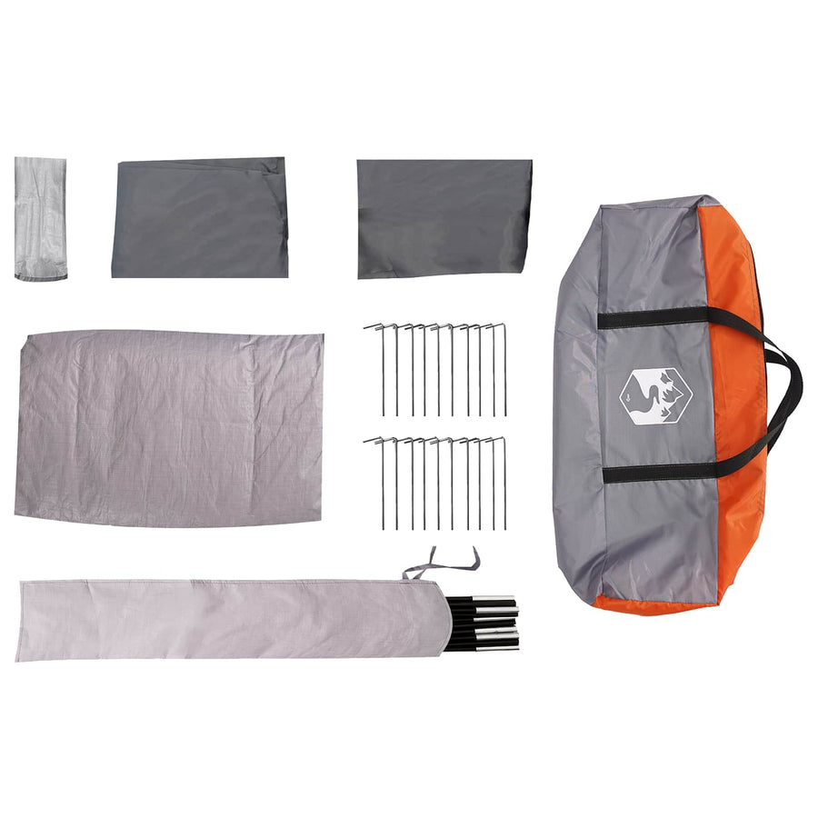 Directe Tent Grijs en Oranje 524 x 232 x 192 cm