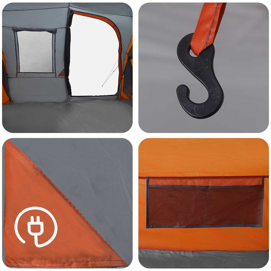 Directe Tent Grijs en Oranje 524 x 232 x 192 cm