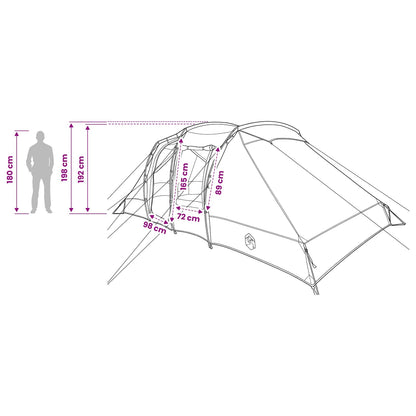 Directe Tent Grijs en Oranje 524 x 232 x 192 cm